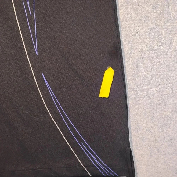 Grand Slam Golf Men's Black & Blue Short Sleeve 2 Button Collar Polo Shirt Large - Picture 5 of 7